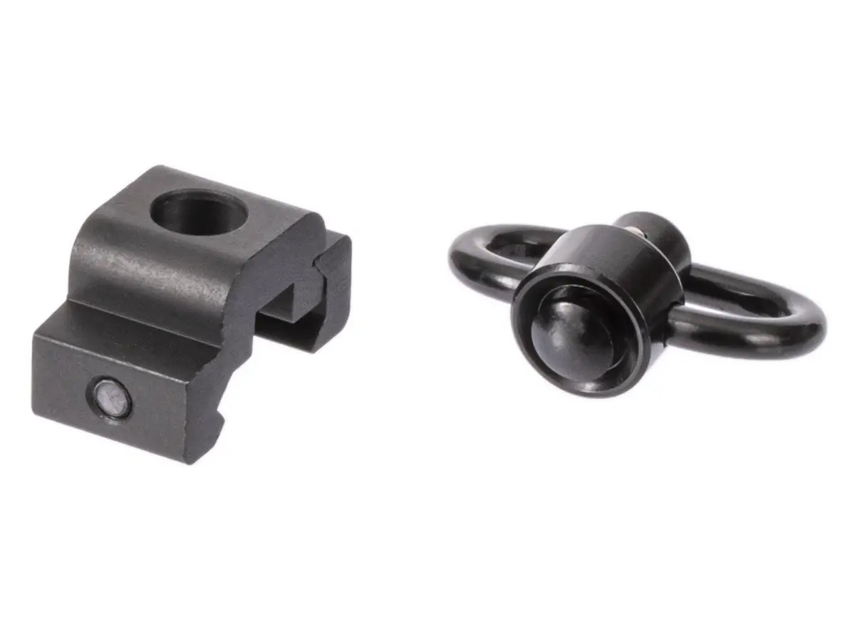 Антабка ShotTime быстросъёмная QD, на Weaver, для ремня 30мм, чёрная