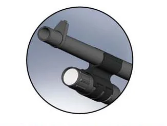 Кронштейн для фонаря - клипса на ствол, липучки под фонарь