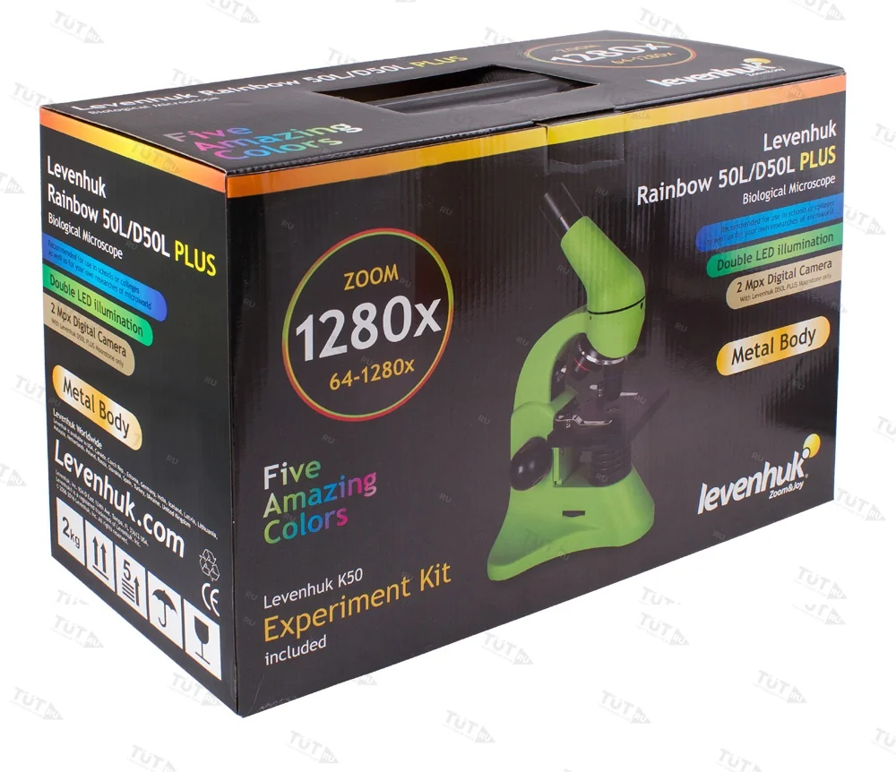 Микроскоп Levenhuk Rainbow 50L PLUS (Аметист)