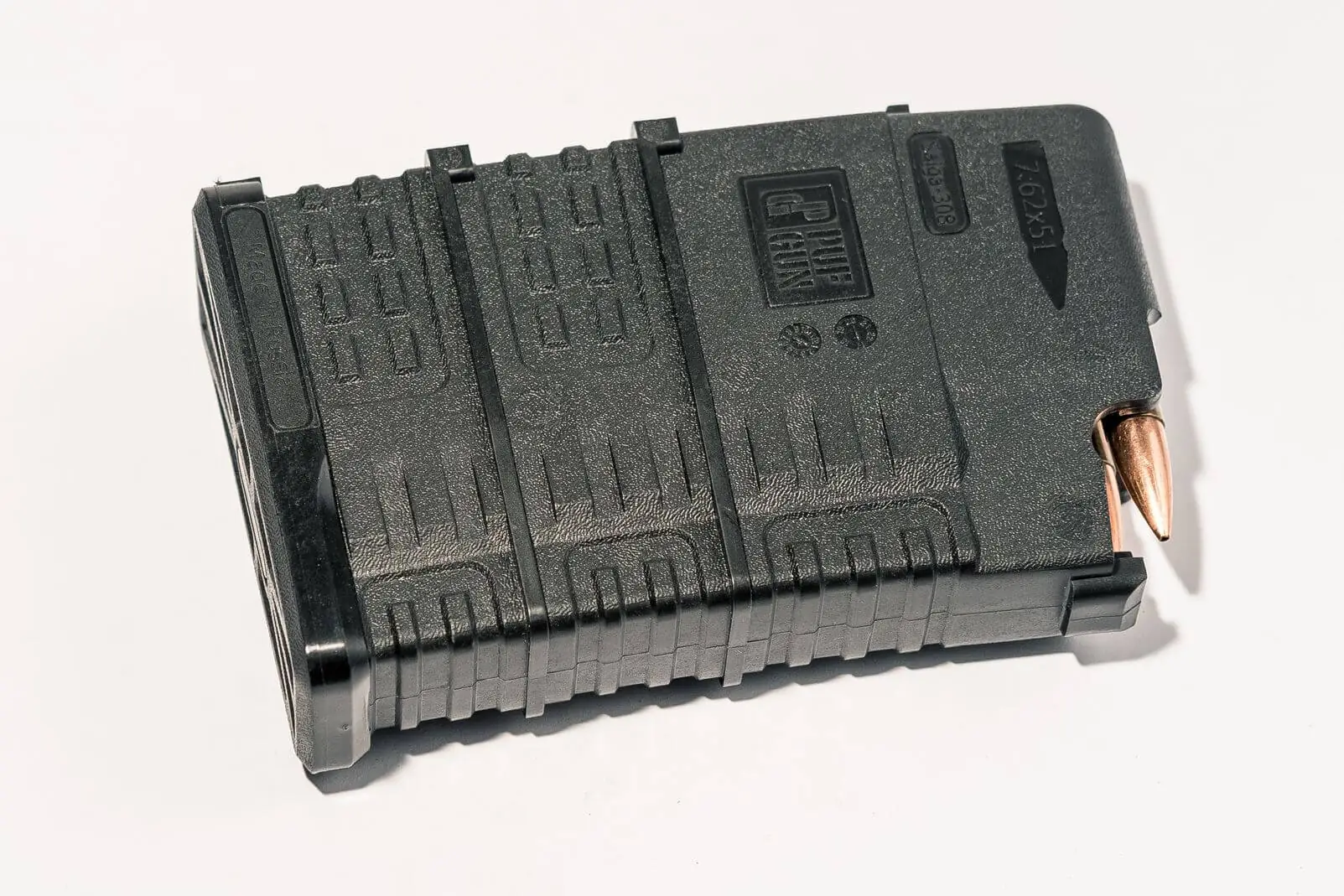 Магазин Pufgun На Сайга-308, 7,62Х51, 15 Патронов, Полимер, Черный, Возможность Укорочения, 158Гр.