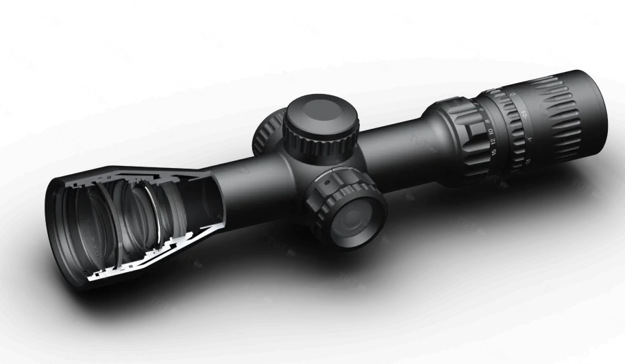 Прицел March Compact 1.5-15x42, 0.1MIL (сетка FD-2) с подсветкой
