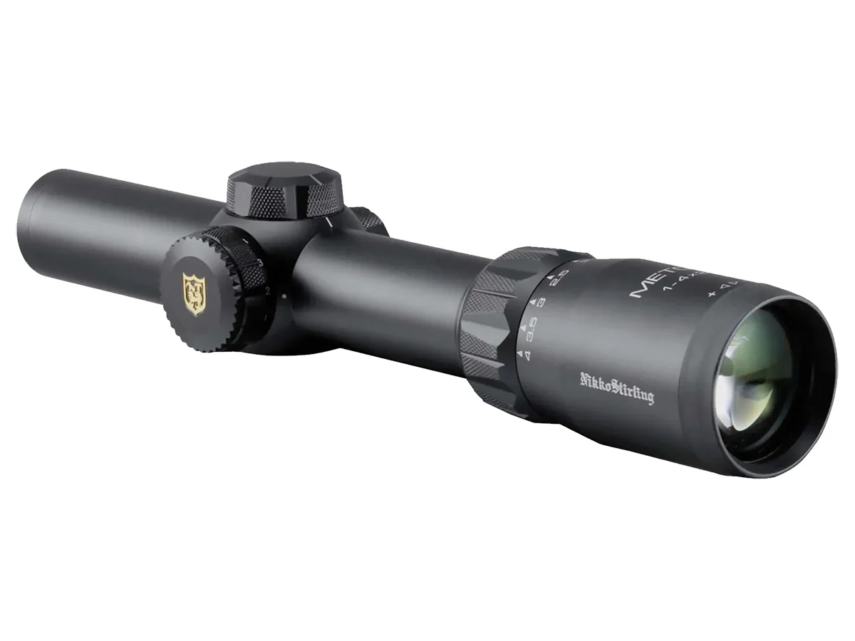 Оптический прицел Nikko Stirling серии DIAMOND METOR, 1-4X24, 30мм, гравированная сетка 4 Dot, подсв