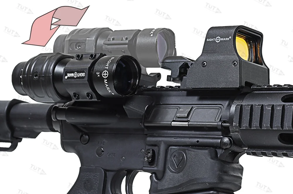 Увеличитель Sightmark 3x Tactical Magnifier Slide to Slide (SM19024)