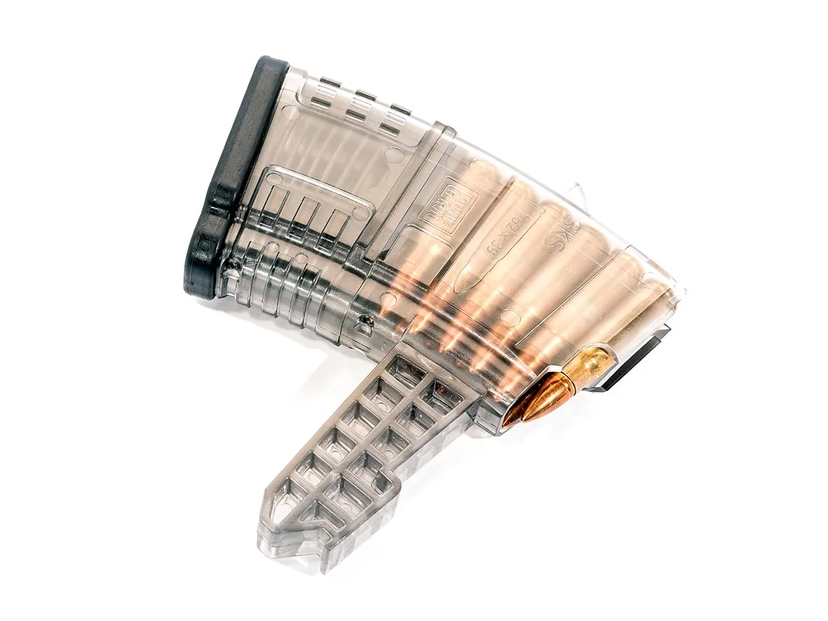 Магазин Pufgun На Скс, 7,62Х39, 10 Патронов, Полимер, Прозрачный, Возможность Укорочения, 120 Гр