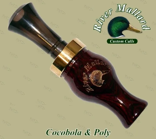 Манок духовой River Mallard Calls Cocobolo / poly double reed (Утка)