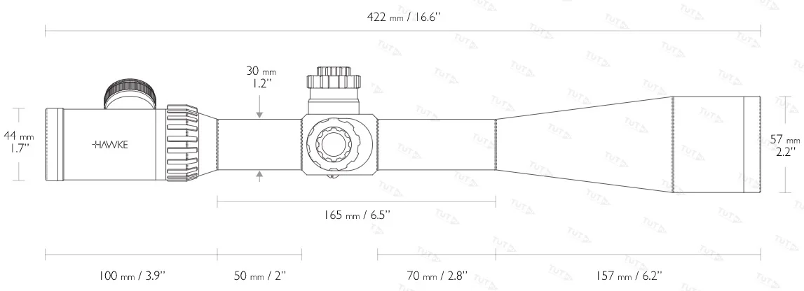 Оптический прицел Hawke Tactical Airmax 30 8-32x50 SF(AMХ IR)