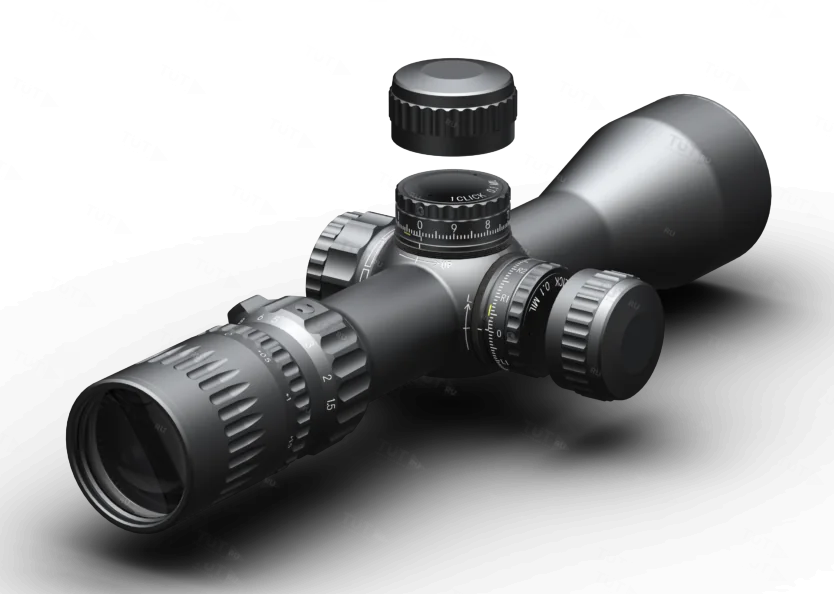Прицел March Compact 1.5-15x42, 0.1MIL (сетка FD-2) с подсветкой