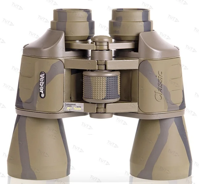 Бинокль Veber Classic БПШЦ 10x50 VRWA широкоугольный, камуфлированный