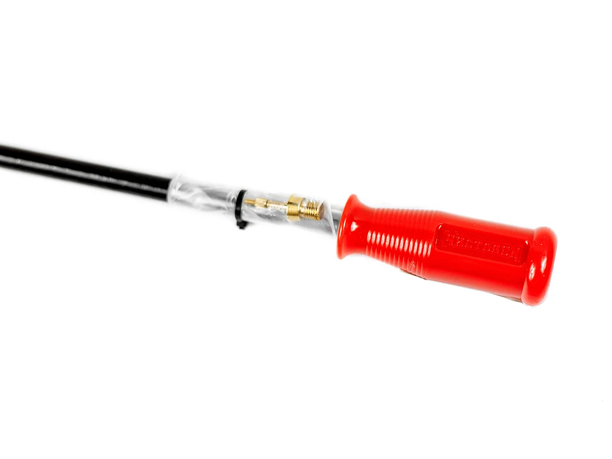 Шомпол ЧИСТОGUN к.12-20, стержень Ø9мм, L=85см, 2 части, дюраль, нейлон, мама 5/16*27, +адаптер-игла