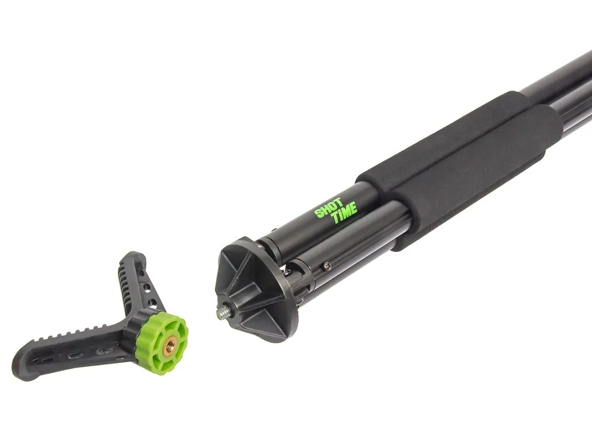 Опора ShotTime, трипод, 103-180см, V-образный упор 360, чёрная, 870г