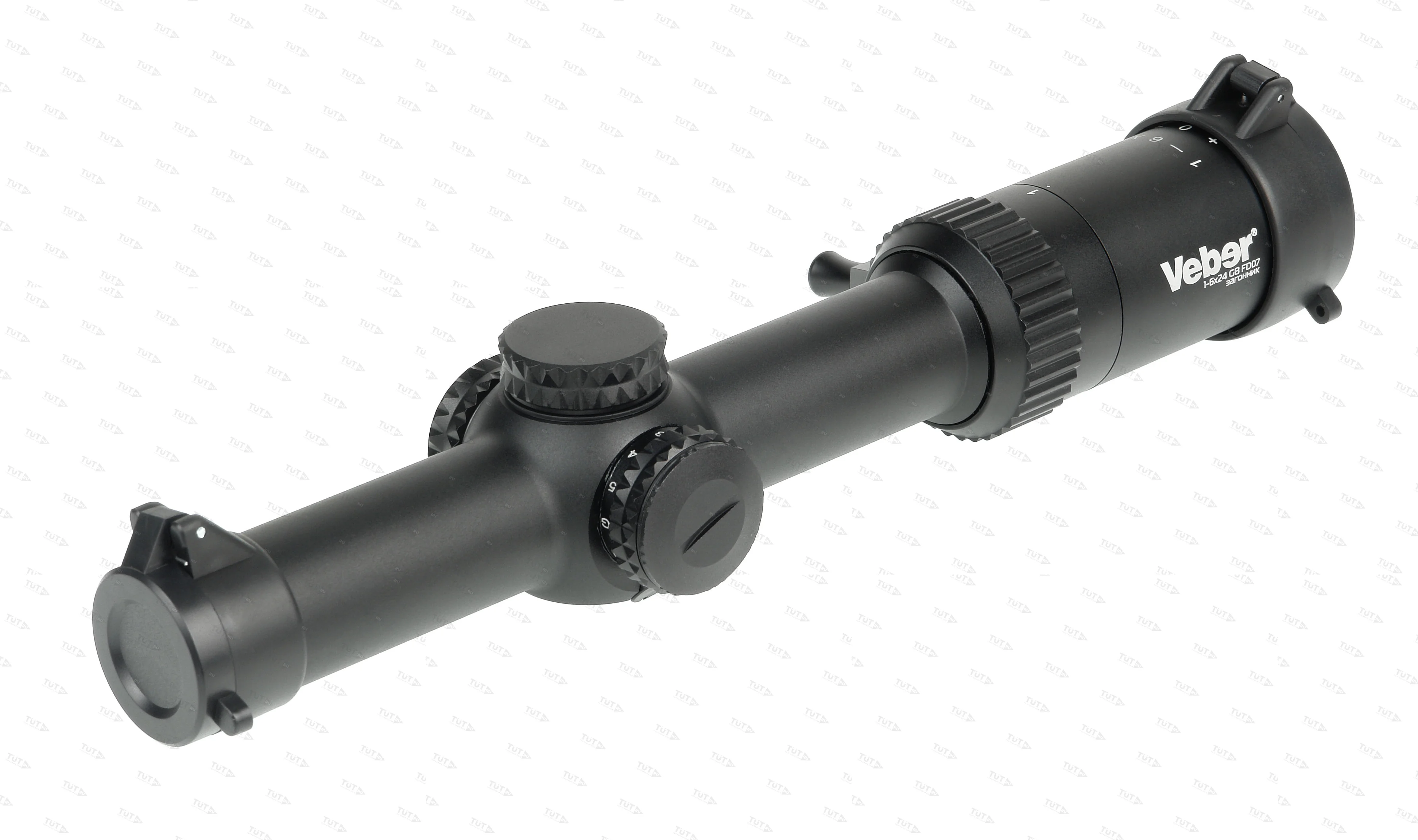 Прицел Veber Wolf 1-6x24 GB (сетка DnD) с подсветкой