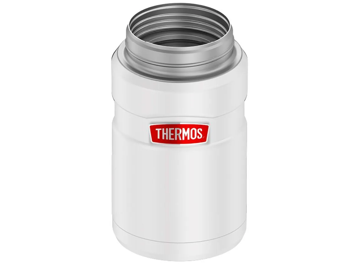 Термос для еды THERMOS KING SK-3020 RCMW 0.71L, складная ложка, белый