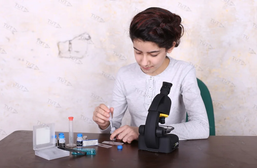 Микроскоп Bresser National Geographic 40–640x, с адаптером для смартфона