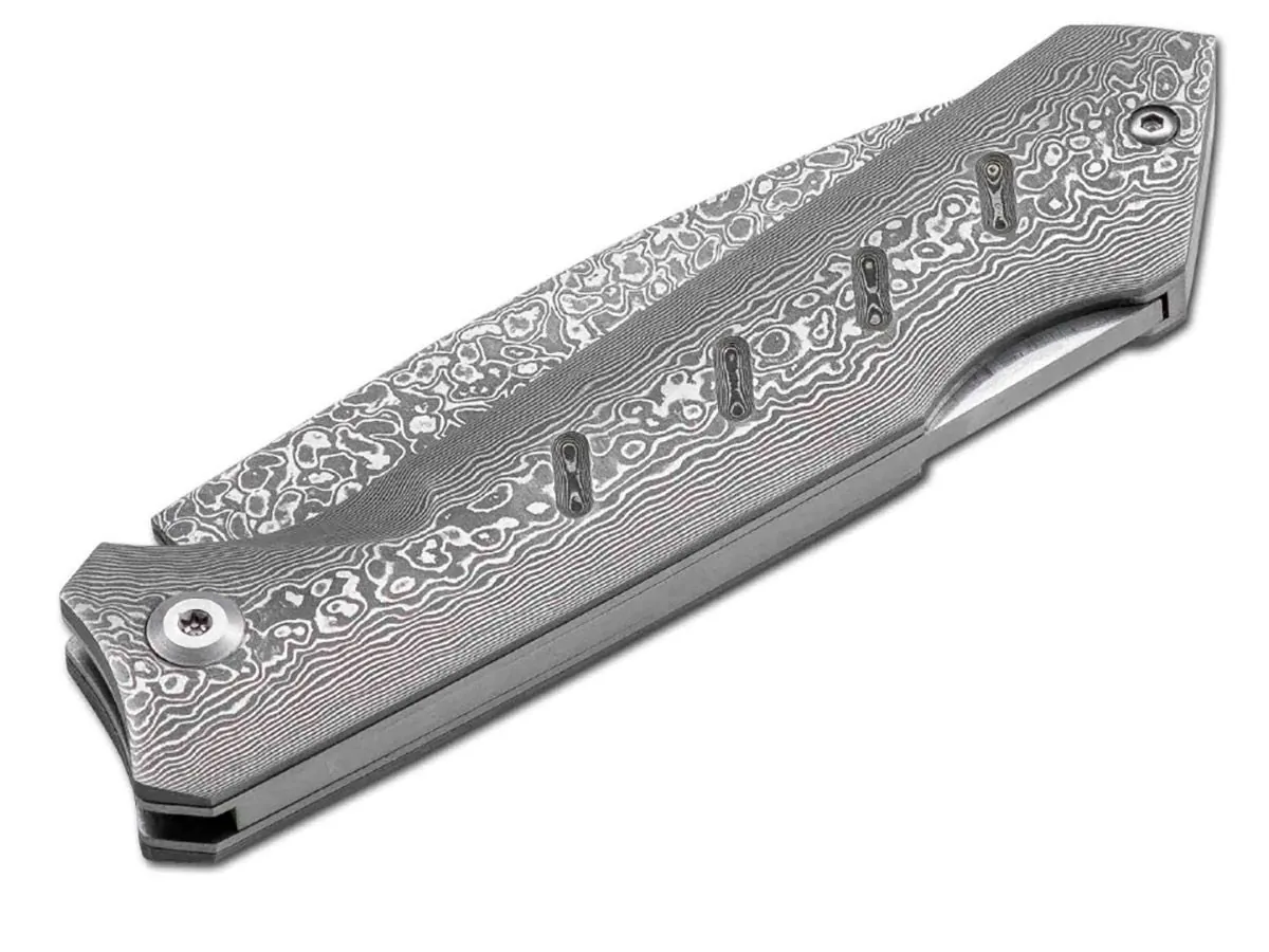 Нож складной Boker Plus Damascus Dominator, дамаск, рукоять дамаск