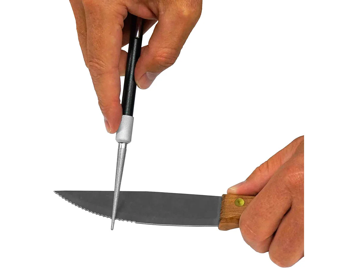 Точилка для ножей AccuSharp Diamond Rod Sharpener, мусат выдвижной