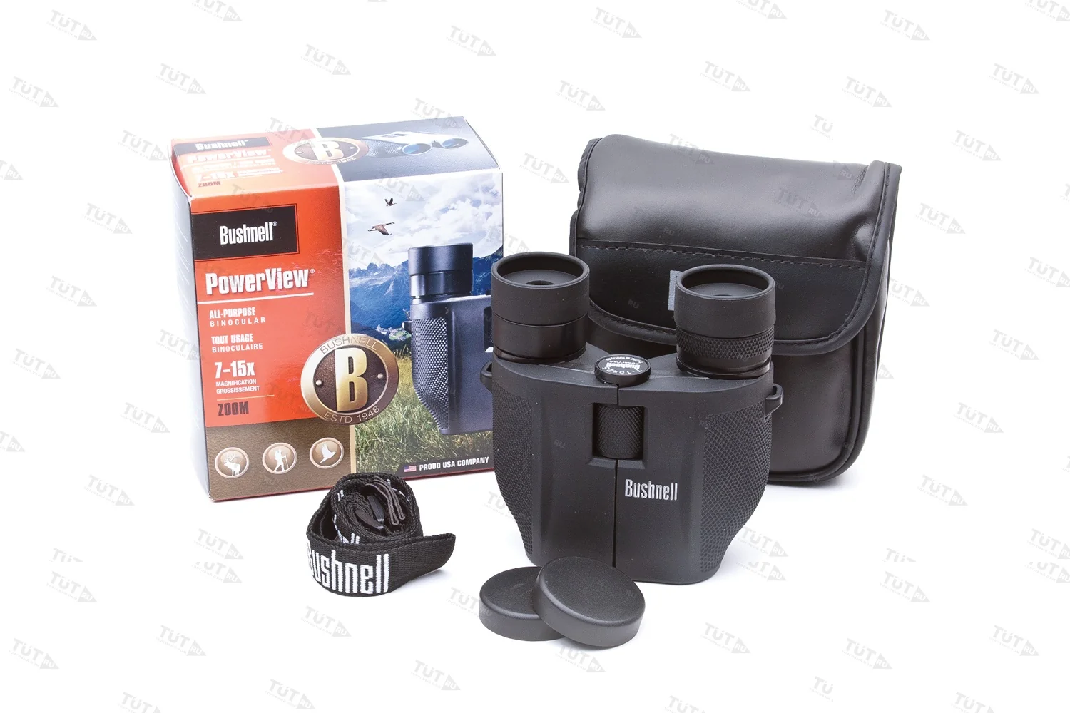 Бинокль Bushnell PowerView PORRO 7-15x25 (139755)