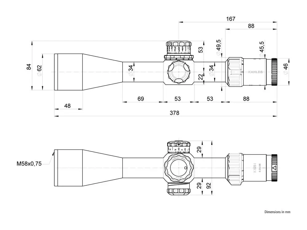 Оптический прицел Kahles K525i 5-25x56 (сетка AMR) (10674)