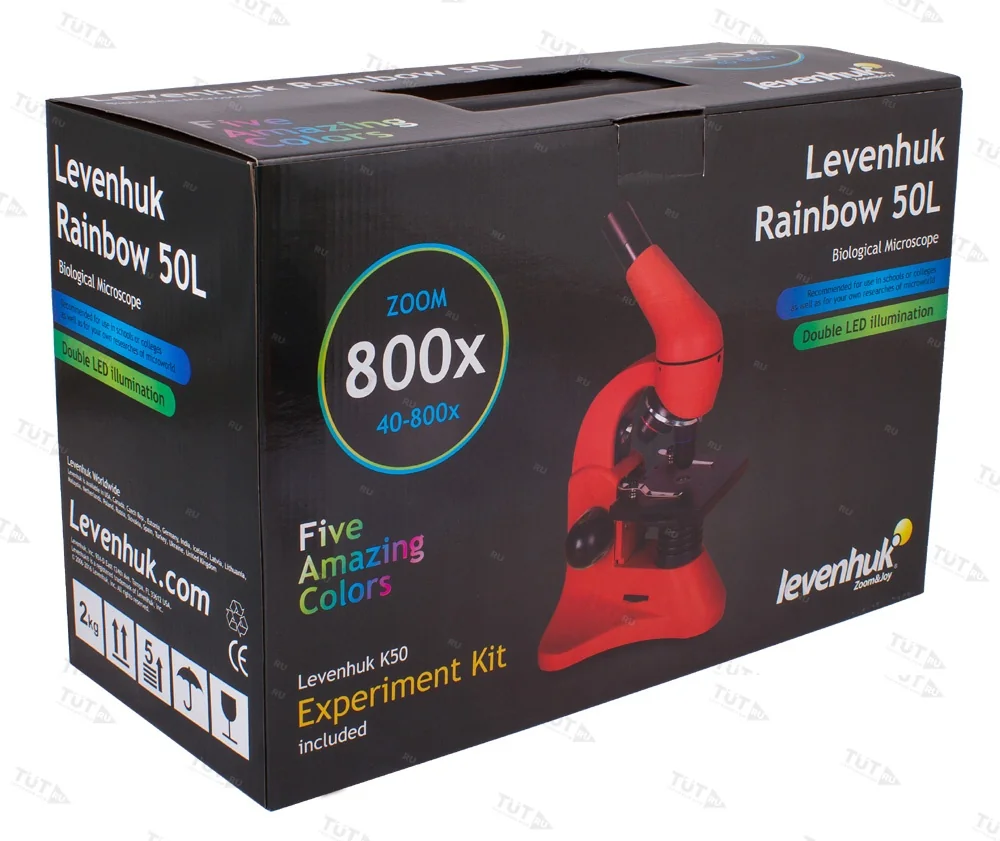 Микроскоп Levenhuk Rainbow 50L (Лазурь)