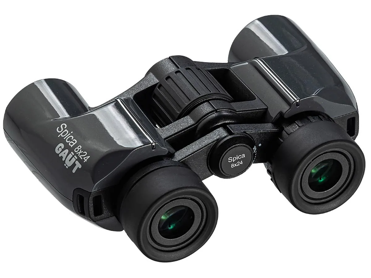 Бинокль Gaut Spica 8X24, Porro-Призмы Bak4, Цвет - Серый, 377Г