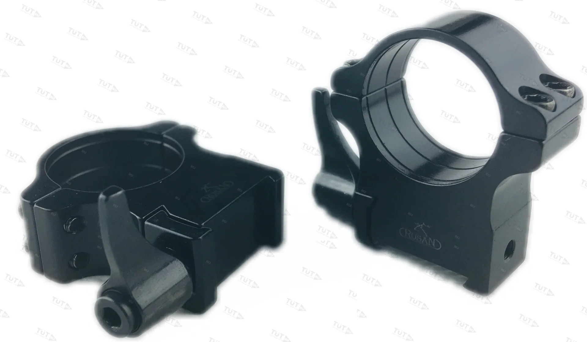 Кольца Rusan быстросъемные Prism 19мм (CZ550) на 25,4мм H15 рычажные (011-19-25,4-15-R)