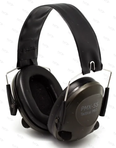 Наушники активные Pyramex PMX-55 Tactical PRO (черные)