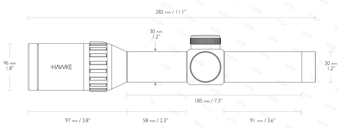Оптический прицел Hawke Endurance 30 WA 1-4х24 IR (L4a)