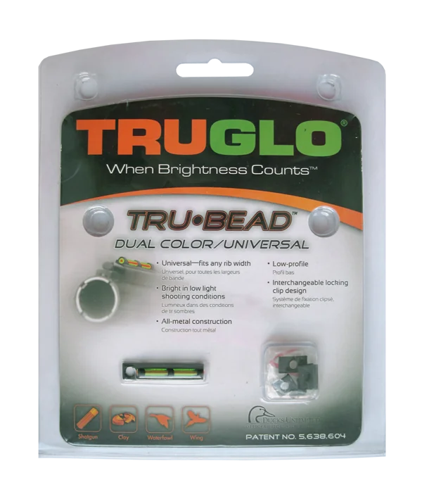 Мушка Truglo TG949D TRUBEAD двухцветная универсальная на любую вент. планку