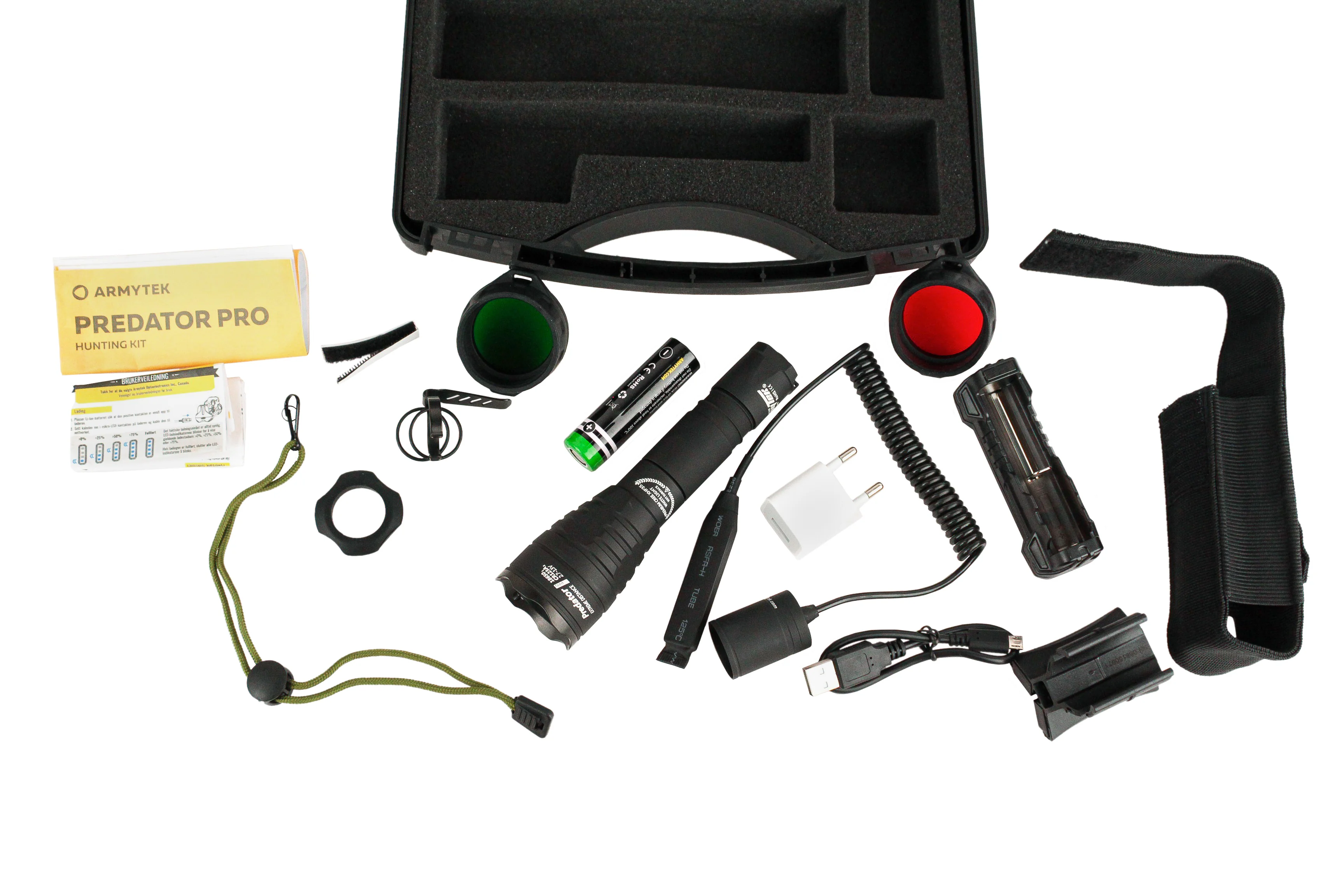 Фонарь ARMYTEK PREDATOR PRO HUNTING KIT (полный комплект)