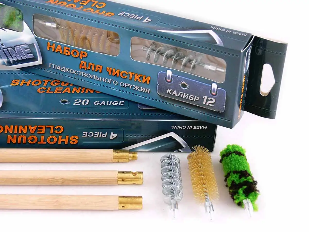 Набор для чистки ShotTime кал.12 (деревянный шомпол, 3 ерша)