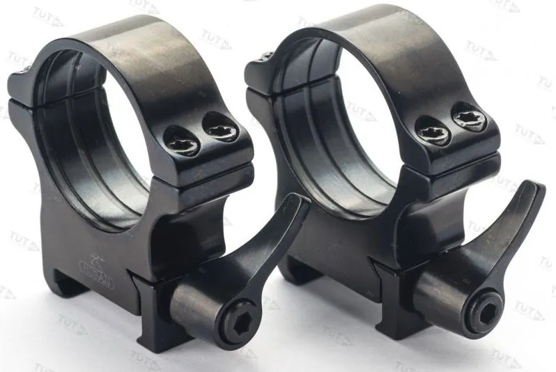 Быстросъемные кольца Rusan на Weaver 34мм, (рычаг) BH=9мм 050-34-9-R