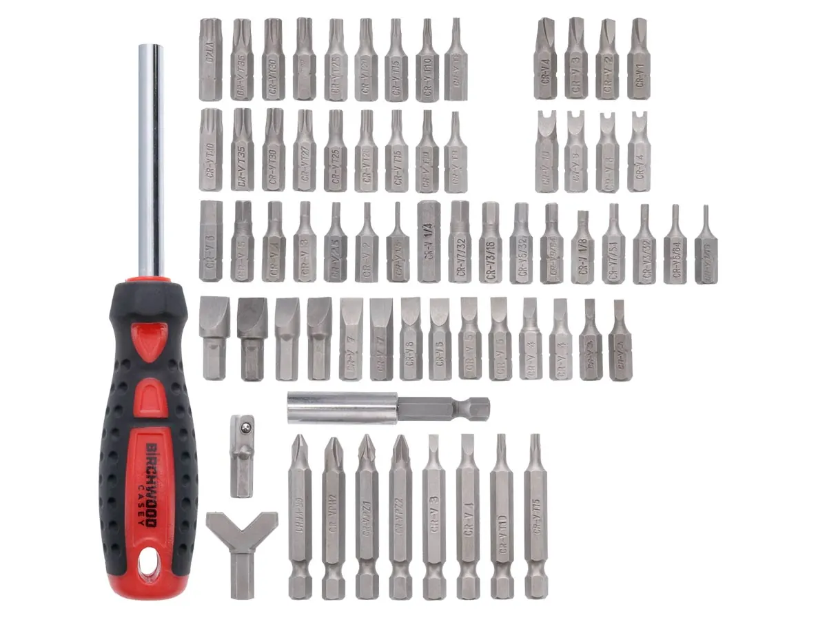 Набор бит с отвёрткой Birchwood Casey Master Screwdriver Kit , 84 шт.