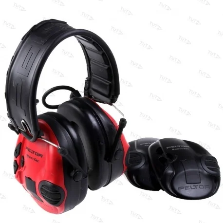 Активные наушники Peltor Sport-Tac, сменные боковые панели, (красные и черные) 37087.002