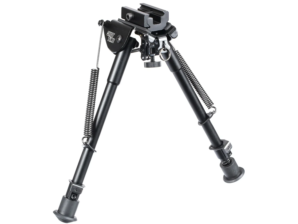 Сошки ShotTime на антабочный винт без качалки 10 позиций H=20,8-34,3см