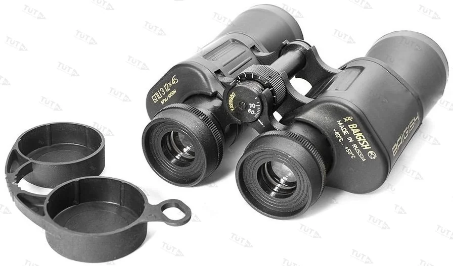 Бинокль БПЦ3 12x45М (обрезиненный корпус, рубиновое покрытие линз)
