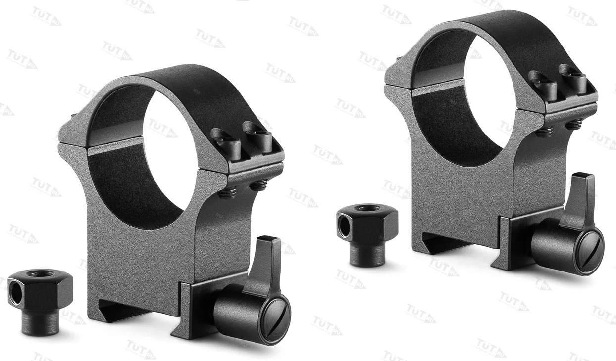 Кольца быстросъемные Hawke стальные на 30 мм Weaver высокие рычажные