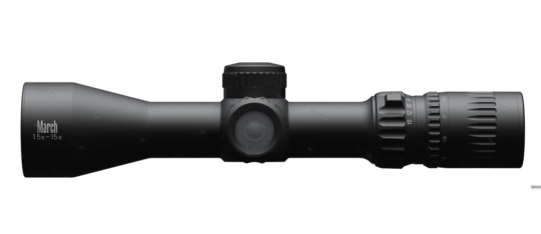 Прицел March Compact 1.5-15x42, 0.1MIL (сетка FD-2) с подсветкой