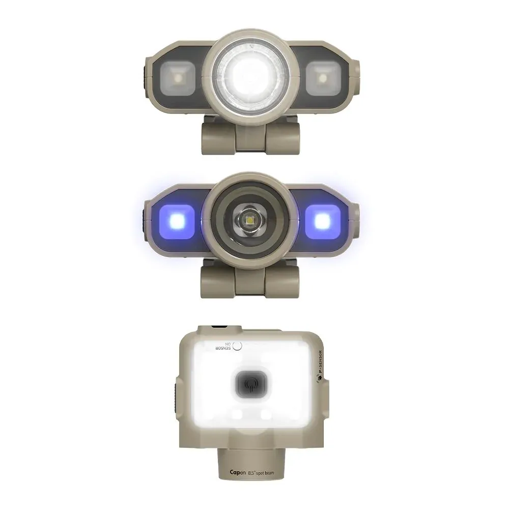 Фонарь налобный Capon 120D UV цв. Tan