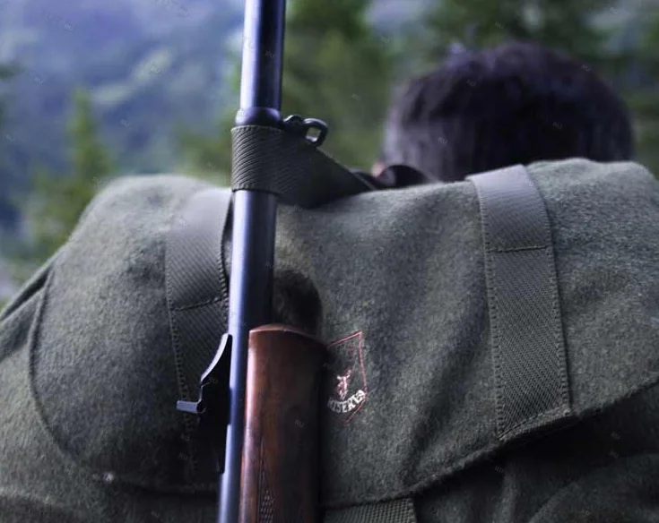 Ремень для фиксации оружия для рюкзака Riserva 1268 хлопок/кожа