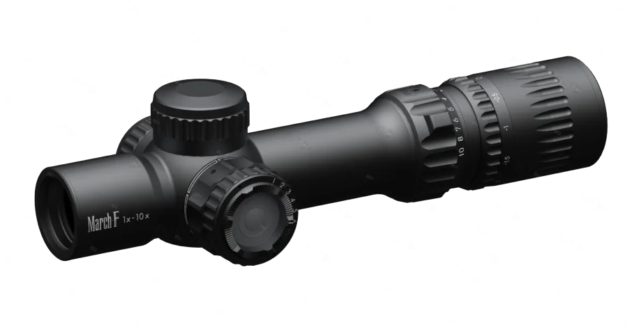 Прицел March 1-10x24 FFP Shorty (Normal) 0.1MIL (сетка DR-1) с подсветкой