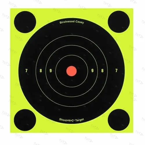 Мишень бумажная Birchwood Shoot•N•C® Bull's-eye Target 200мм 6шт