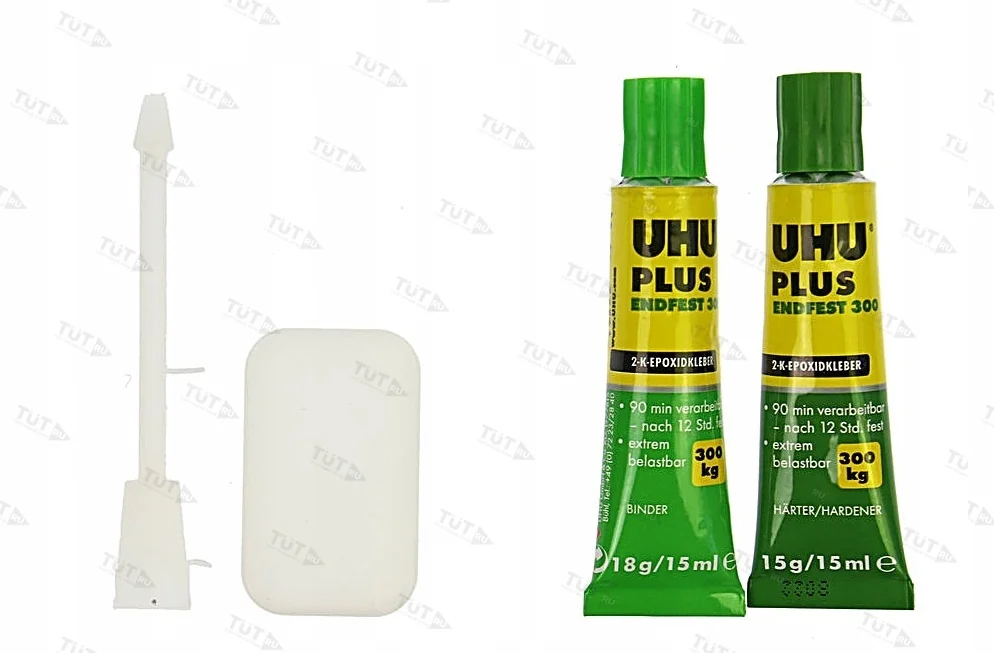 Двухкомпонентный сверхпрочный клей UHU-plus Endfest 90 min
