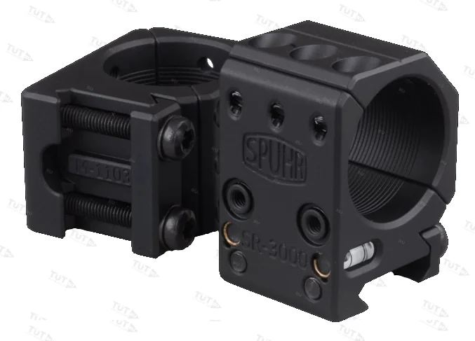 Тактические кольца SPUHR D30mm для установки на Picatinny, BH 25,4мм, без наклона (SR-3000)