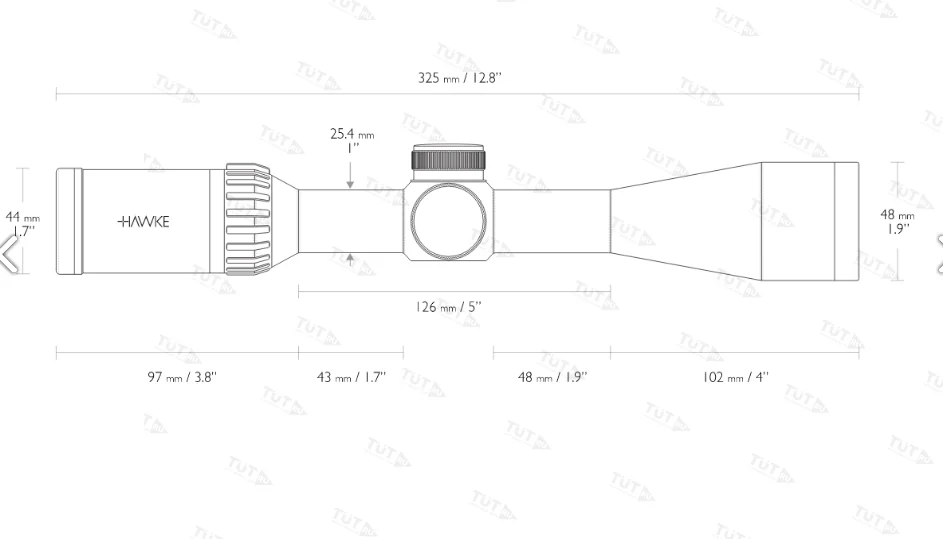 Оптический прицел Hawke Endurance 4-12x42 IR (30/30)