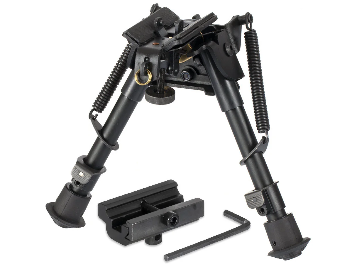 Сошки ShotTime на антабочный винт с качалкой 5 позиций H=14,7-21,5см