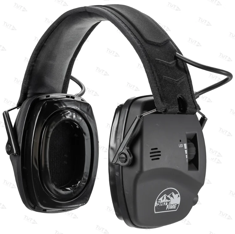 Наушники активные ShotTime 44 Pro, NRR 22dB, чёрные