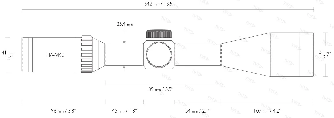 Оптический прицел Hawke Vantage SF 4-16x44 (1/2 Mil Dot)