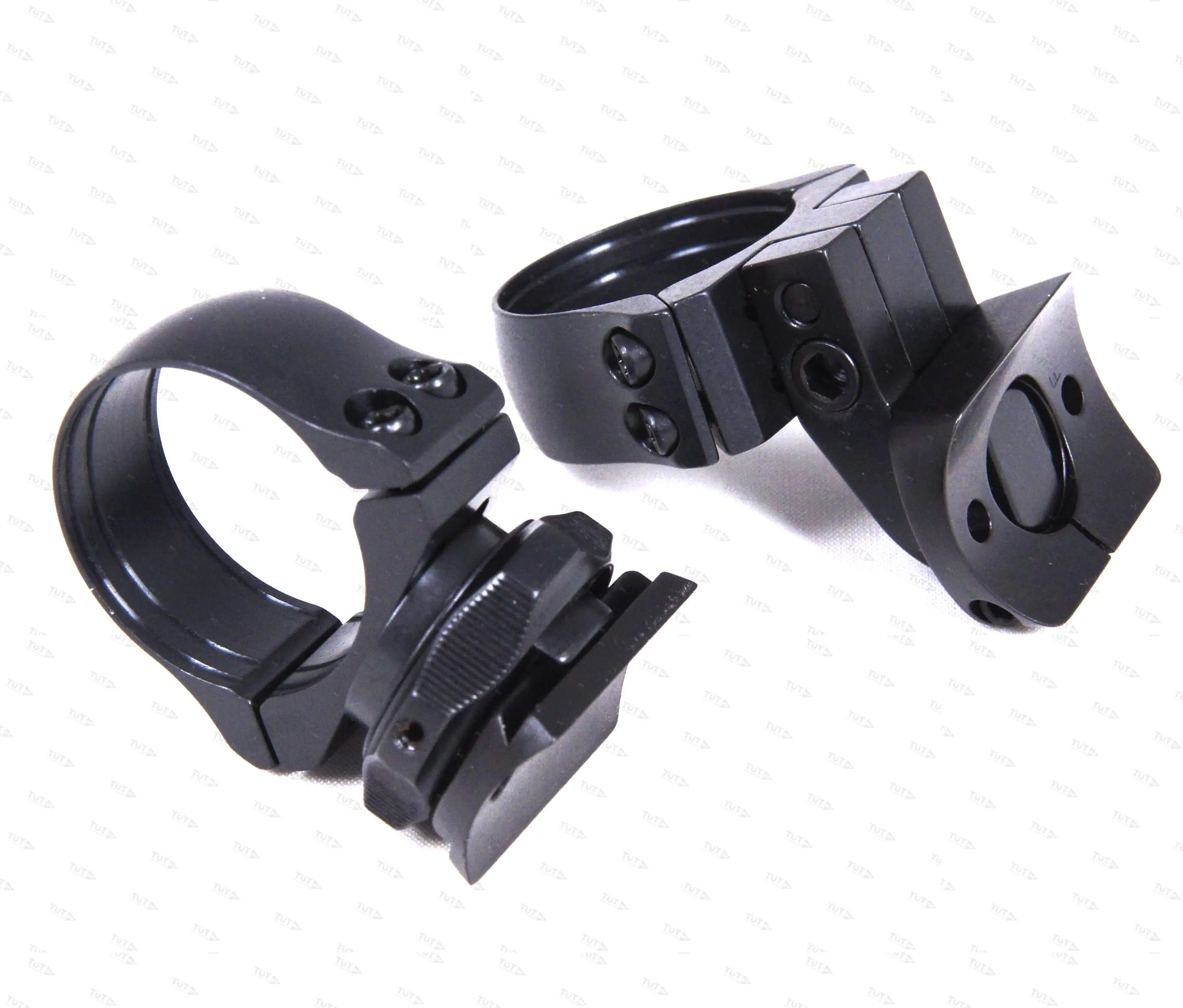 Быстросъемные поворотные кольца MAK 30мм с основаниями на Rossler Titan 6 KR=34мм BH=17мм