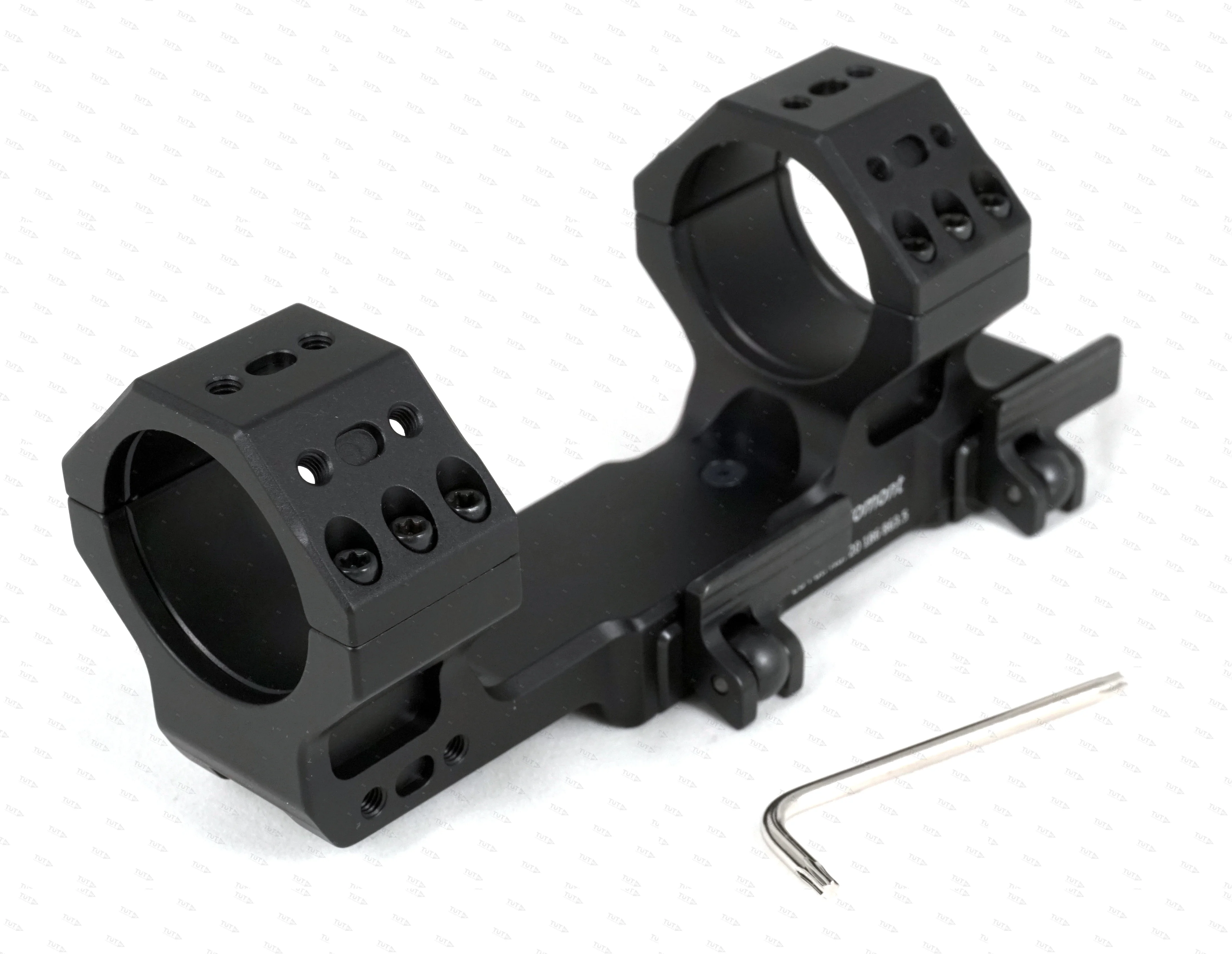 Быстросъемный тактический кронштейн с выносом MAKpromont на Picatinny, 34 мм, BH=23, 20MOA