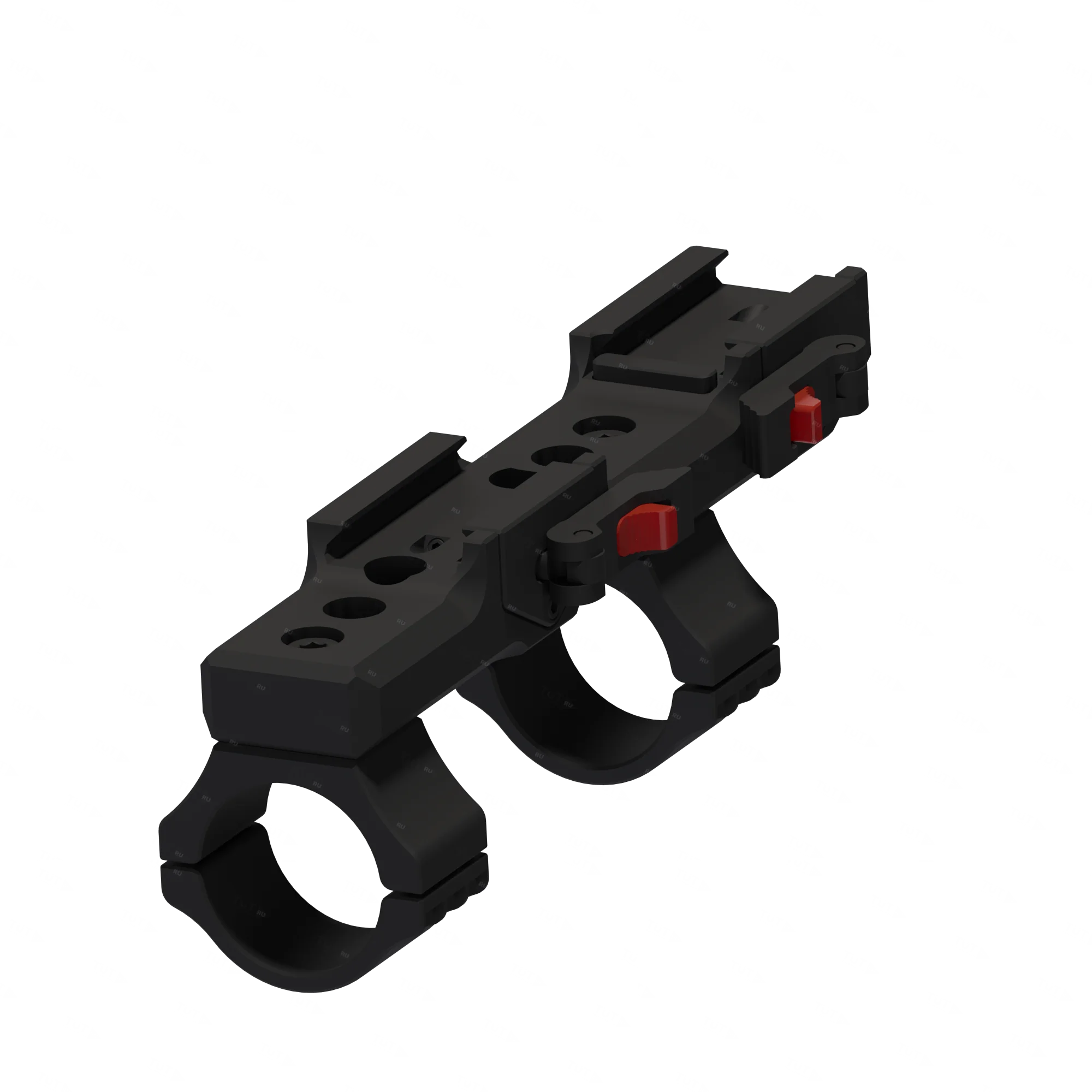 Быстросъёмный моноблочный кронштейн Aimpro на picatinny/weaver D34мм H38мм (AК)