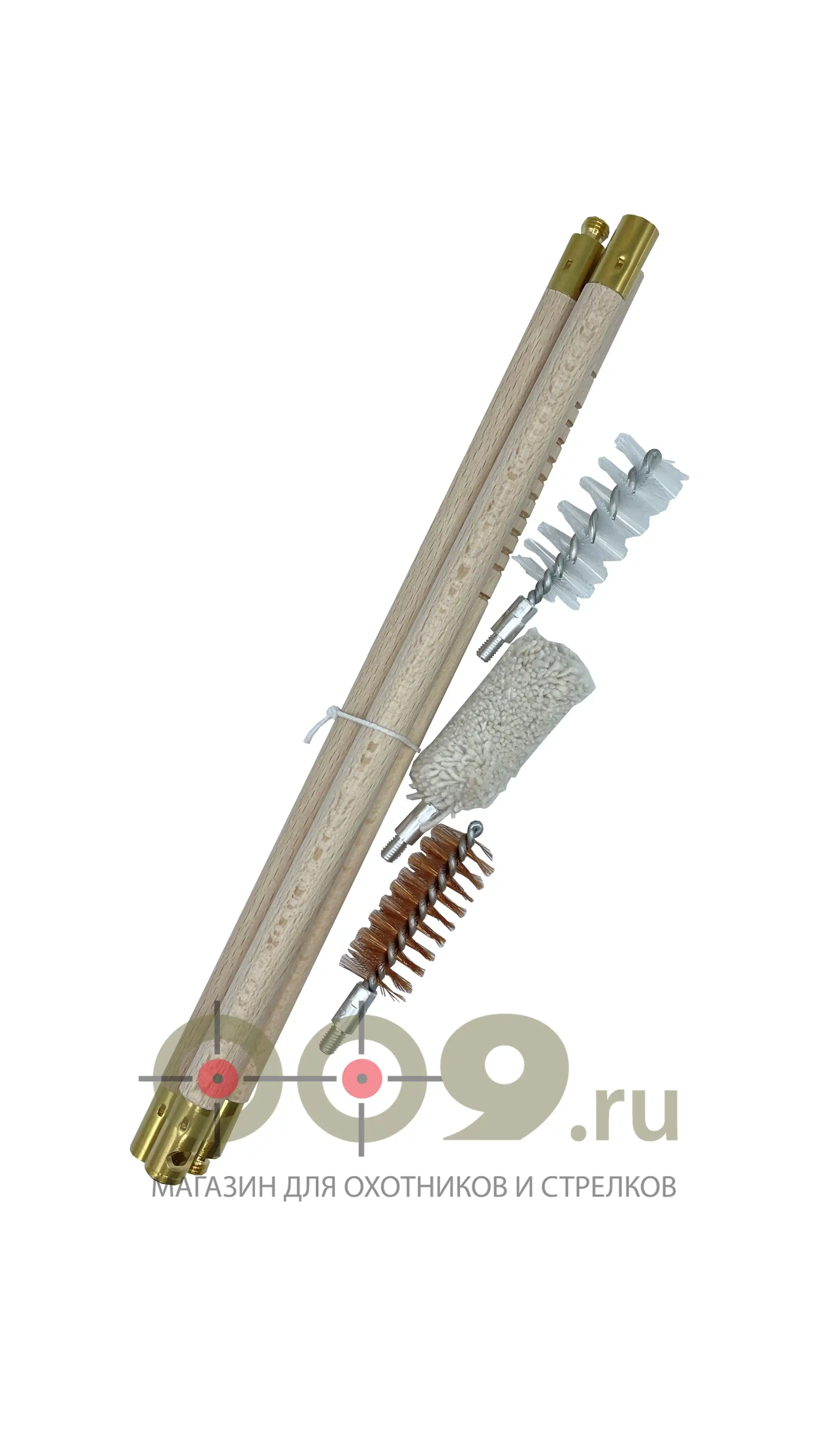 Набор для чистки Laserhunt деревянный шомпол калибр 12
